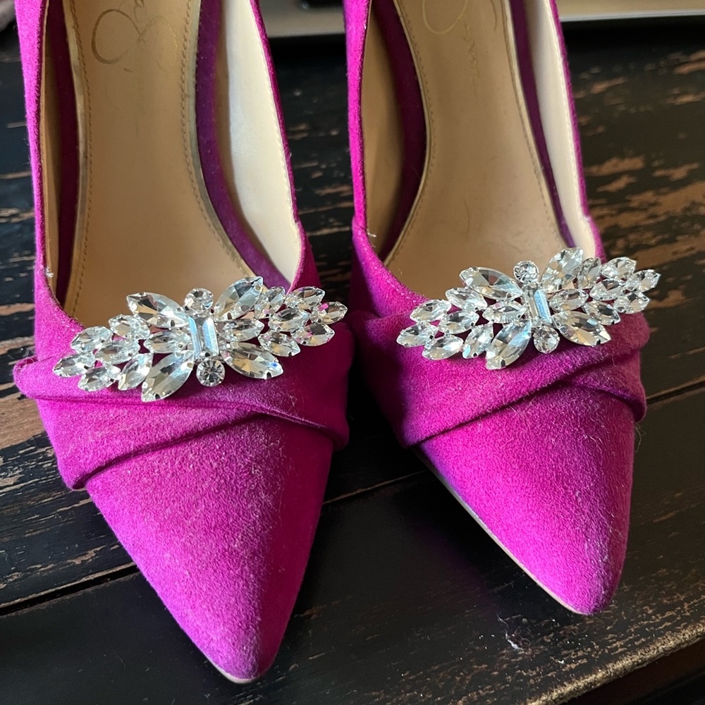 Crystal Rhinestone Shoe Clips - Picture 3 of 3